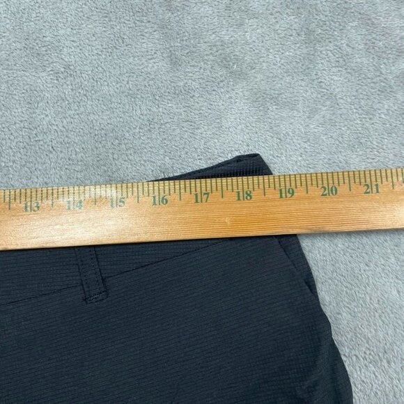 Hang Ten Mens Black Ripstop Dress Shorts Size 36 Polyester Blend a0396 - Picture 3 of 6